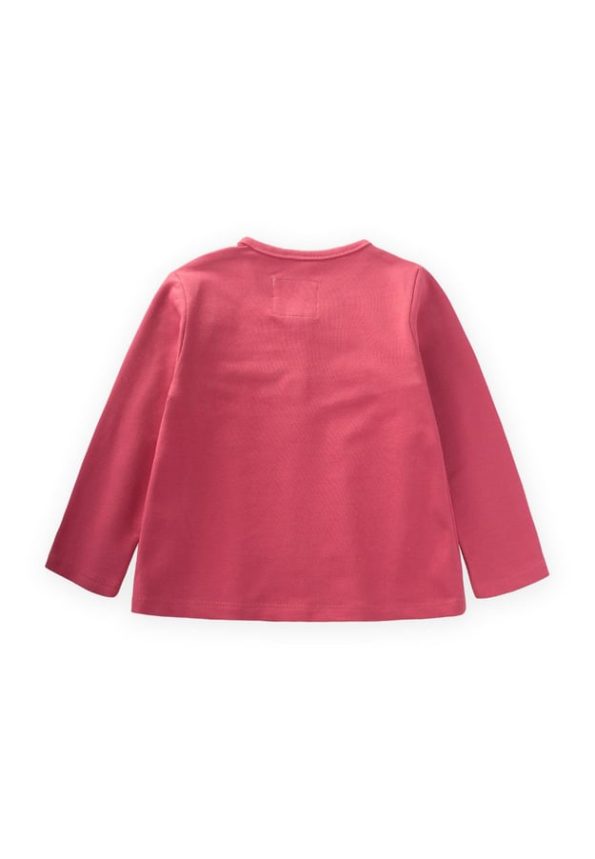 Lace Detail Seasonal Girls Cardigan 1-5 Years Fuchsia