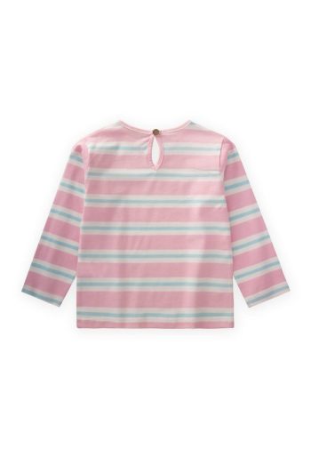 Striped Long Sleeve T-Shirt for Ages 2-8 in Powder Blue