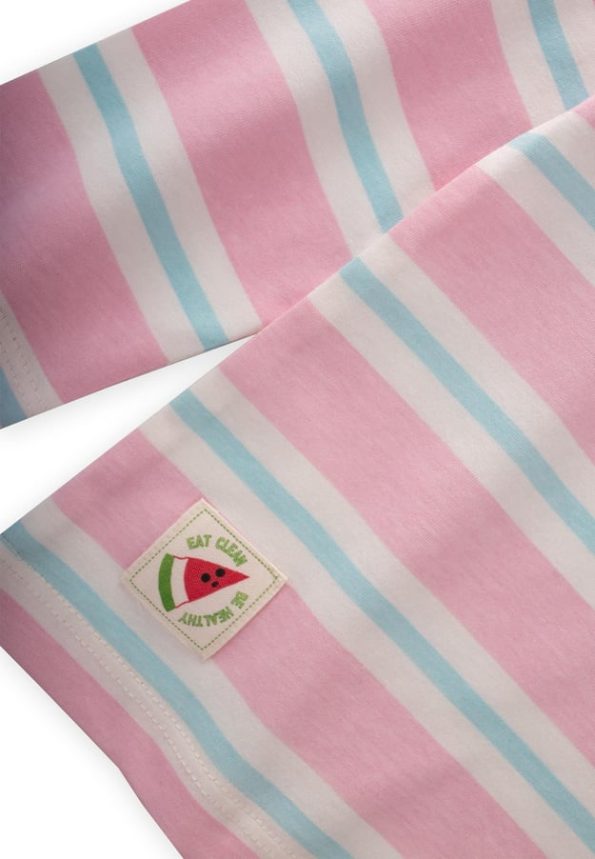 Striped Long Sleeve T-Shirt for Ages 2-8 in Powder Blue