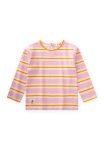 Striped Long Sleeve T-Shirt for Ages 2-8 in Blush Orange