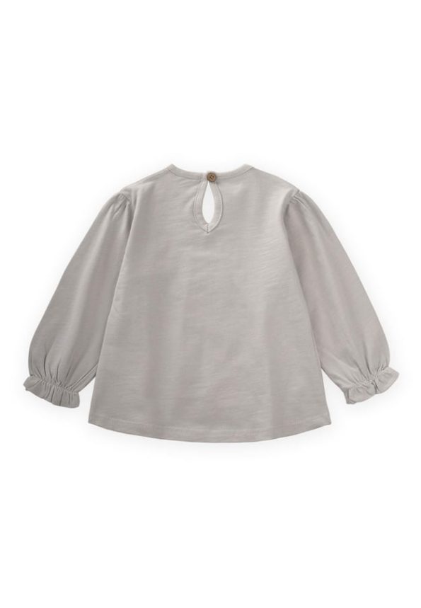 Flower Embroidered Long Sleeve T-Shirt for Ages 1-7