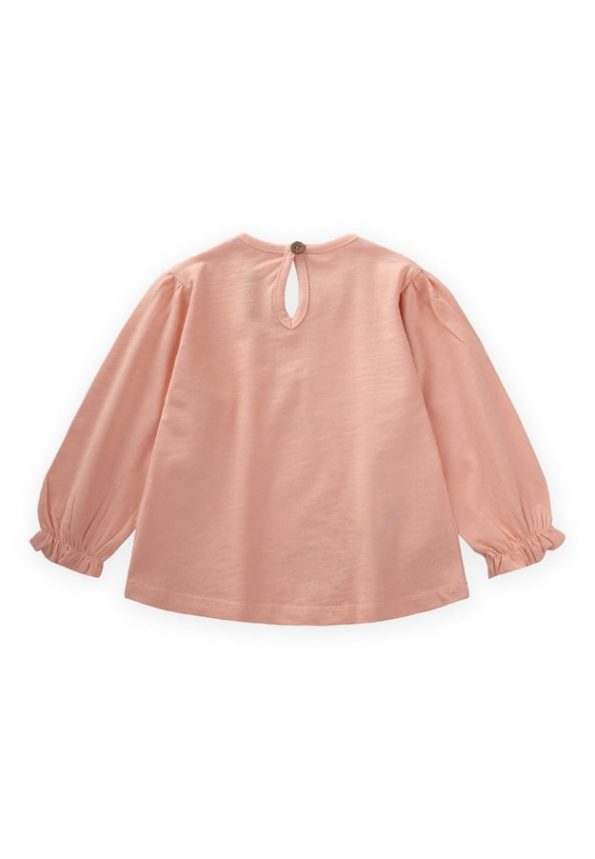Flower Embroidered Long Sleeve T-Shirt for Ages 1-7