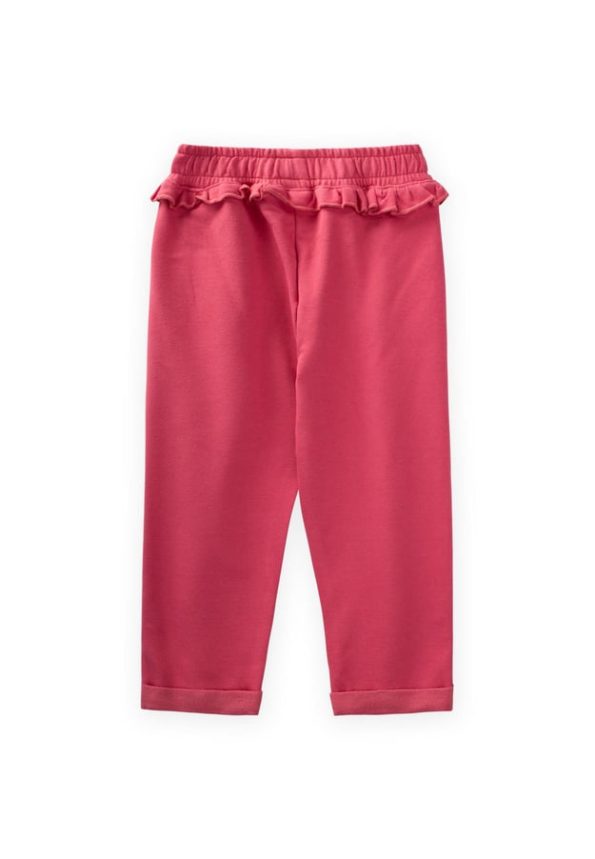 Ruffled Sweatpants for Ages 1-5 in Pink