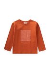 Printed Sweatshirt for Ages 2-10 in Terracotta