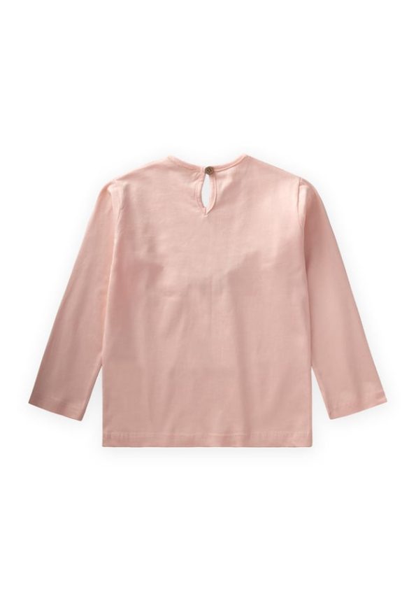 Sequin Long Sleeve T-Shirt for Ages 3-10 in Dusty Pink