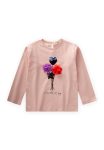 Sequin Long Sleeve T-Shirt for Ages 3-10 in Dusty Pink