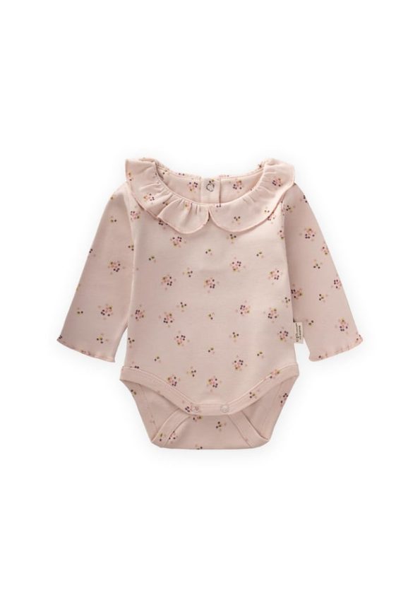 Baby Collared Bodysuit 0-2 Years Powder Pink