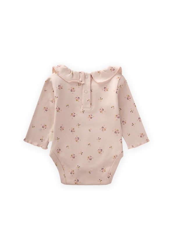 Baby Collared Bodysuit 0-2 Years Powder Pink