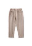 Striped Trousers for Ages 4-12 in Brown