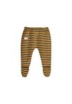 Striped Baby Pants 0-6 Months Mustard Olive