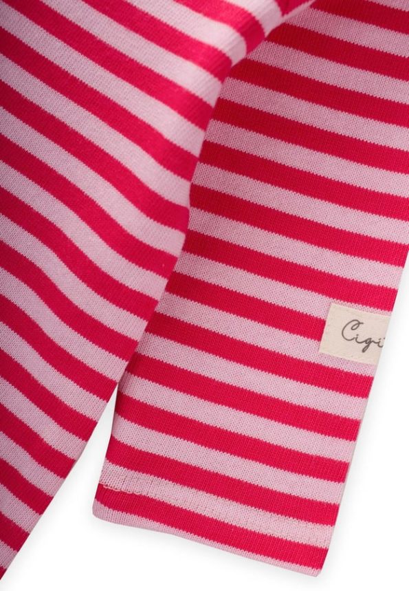 Striped Knit Romper 0-3 Years Blush Coral