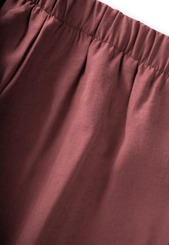 Seasonal Modal Pants for Ages 8-12 in Burgundy