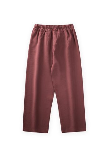 Seasonal Modal Pants for Ages 8-12 in Burgundy