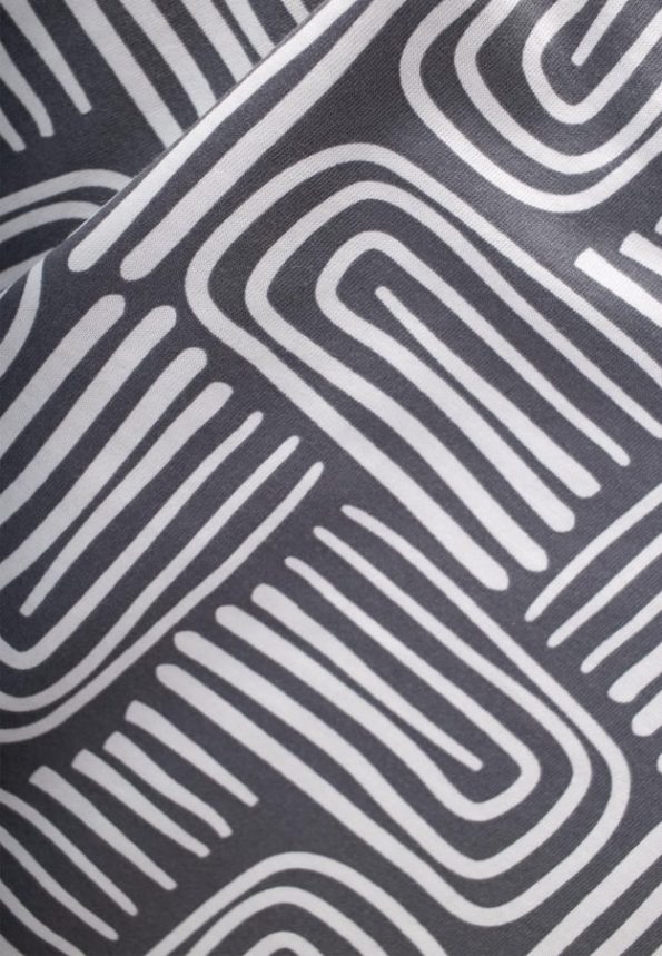 Long Sleeve Patterned T-Shirt for Ages 3-12 - Anthracite