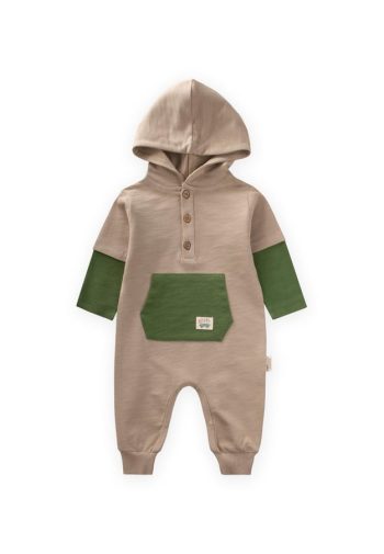 Garni Detailed Overall for Ages 0-3 in Beige