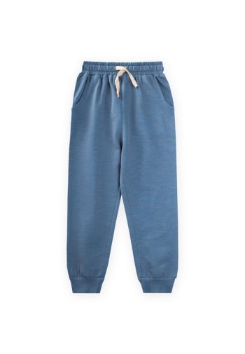 Pocketed Sweatpants for Ages 4-12 in Indigo Blue