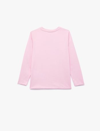 Girl Cat Print T-Shirt