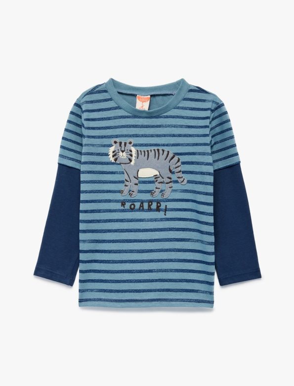 Baby Boy Double Layer Sleeve T-Shirt