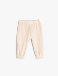 Girls' Baby Basic Jogger Pants with Adjustable Waist