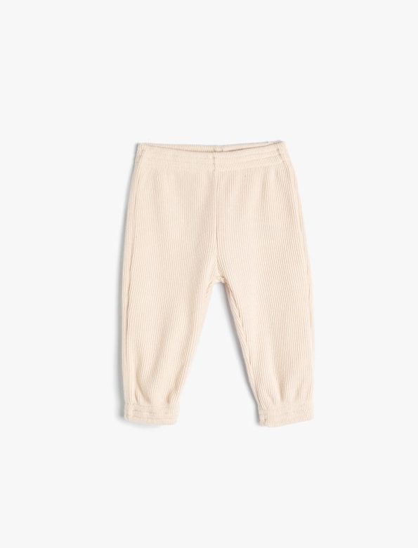 Girls' Baby Basic Jogger Pants with Adjustable Waist