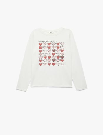 Girl Heart Printed T-Shirt