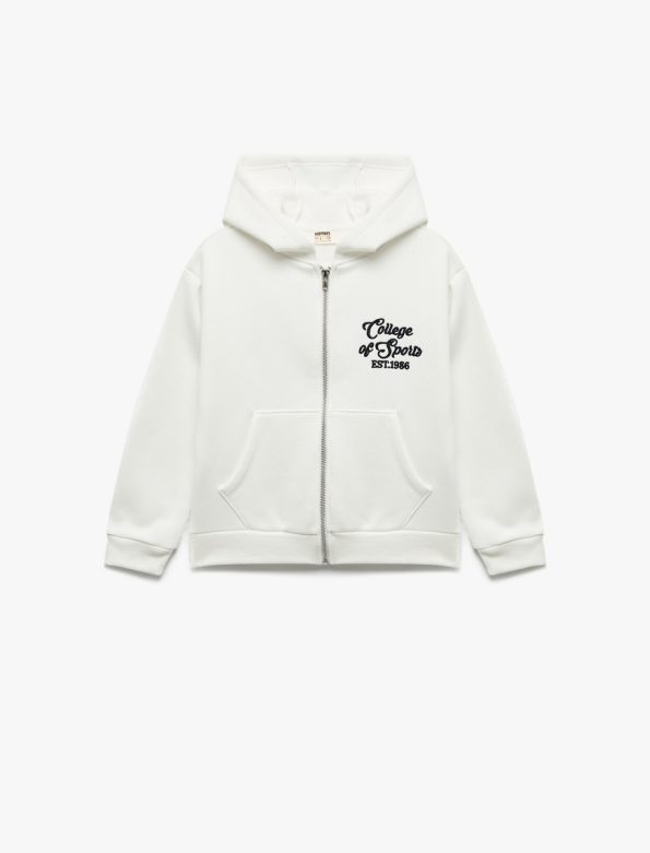 Girl Zippered Hoodie