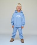 Unisex Kids Cotton Blue Laciel Printed Hoodie and Sweatpants Set