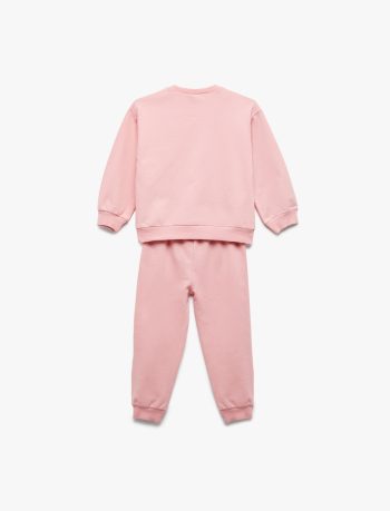 Girls' Cotton Fleece 2-Piece Tracksuit