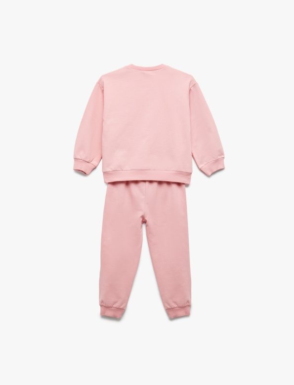 Girls' Cotton Fleece 2-Piece Tracksuit