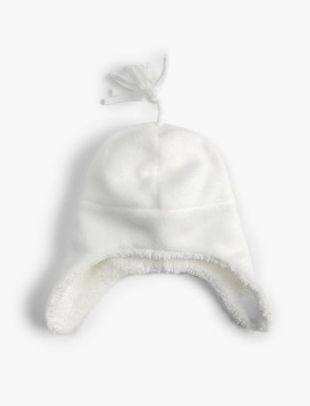 Girls' Plush Ear Flap Beanie with Fleece Lining