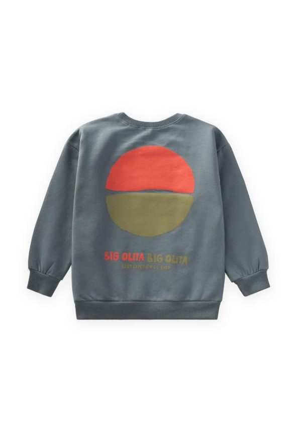 Big Olita Printed Sweatshirt 2-10 Years Sage Green