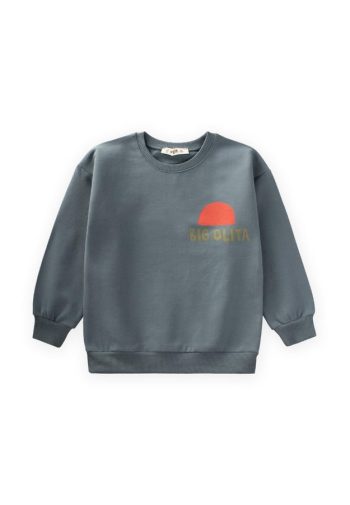 Big Olita Printed Sweatshirt 2-10 Years Sage Green