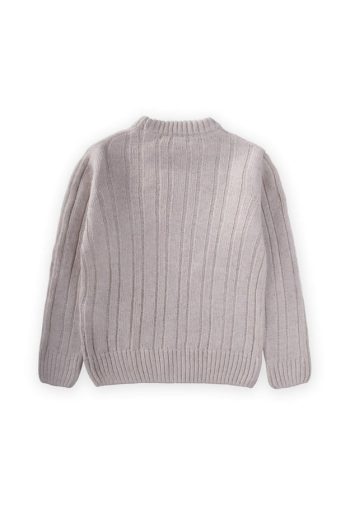 Braided Knit Sweater for Ages 1-8 in Beige