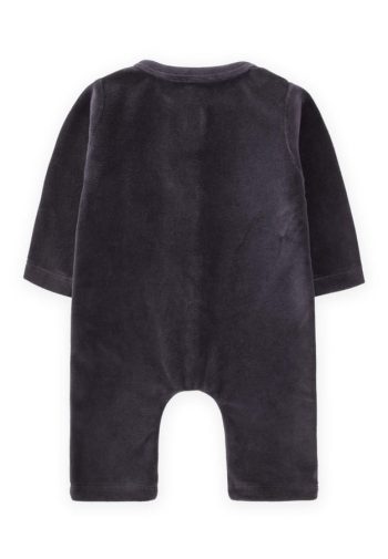 Velvet Romper 0-3 Years Charcoal