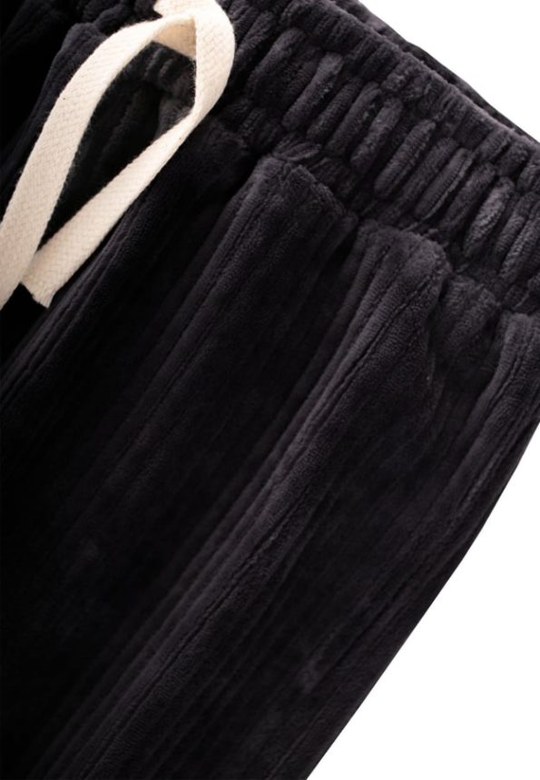 Corduroy Jogger Pants for Kids 1-10 Years Black
