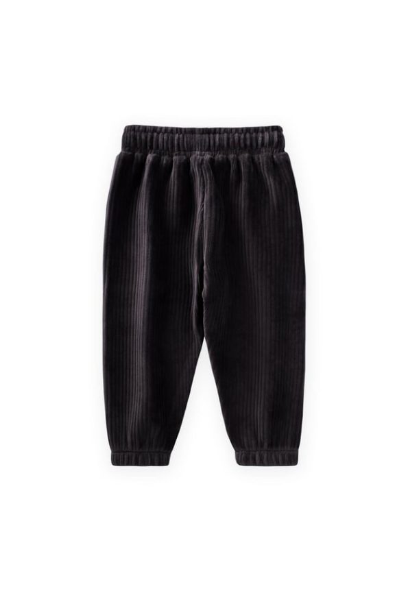 Corduroy Jogger Pants for Kids 1-10 Years Black