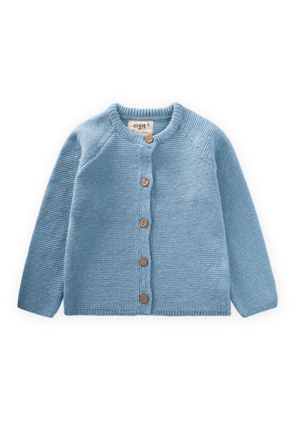 Links Knit Cardigan 1-5 Years A Blue
