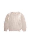 Round Neck Knit Sweater 2-8 Years Cream