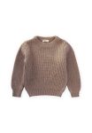 Round Neck Knit Sweater for Ages 2-8 - Mink