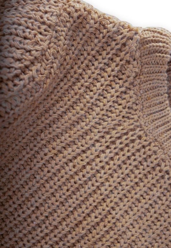 Round Neck Knit Sweater for Ages 2-8 - Mink