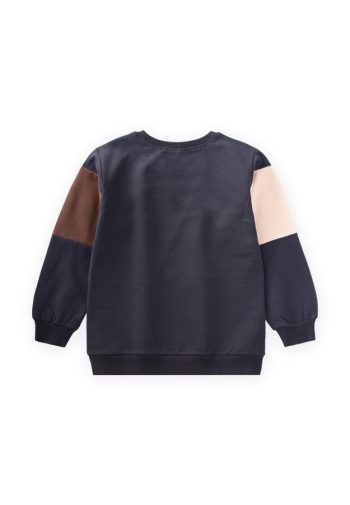 Patterned Sweatshirt for Ages 4-12 in Anthracite