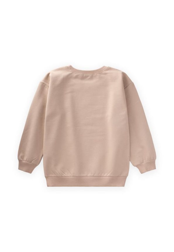 Printed Sweatshirt for Ages 4-12 Beige
