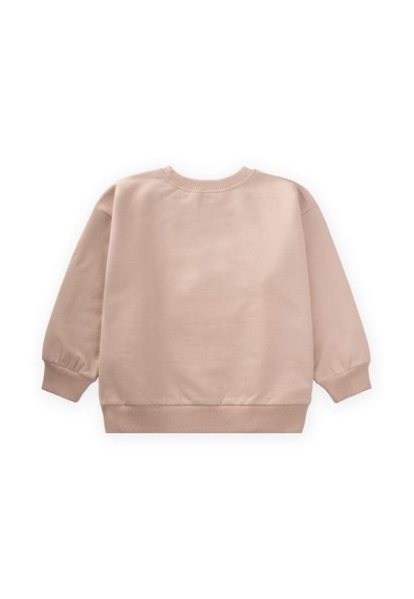 Embroidered Sweatshirt for Ages 1-7 Beige