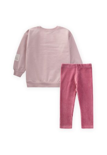 Kids' Sweatshirt Set 2-10 Years Powder Pink