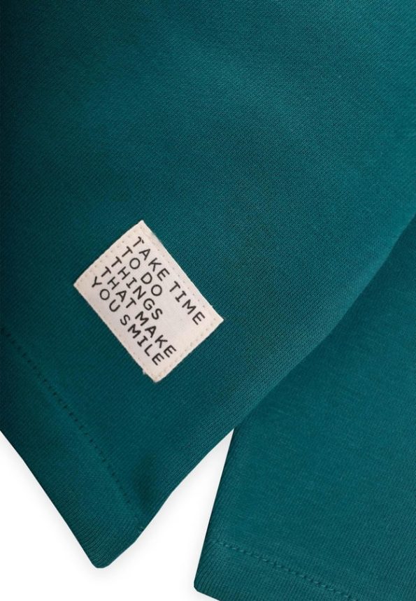 Hooded Sweatshirt Set for Ages 1-8 in Petrol Green and Anthracite
