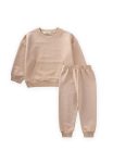 Beige Sweatshirt Set for Ages 1-8
