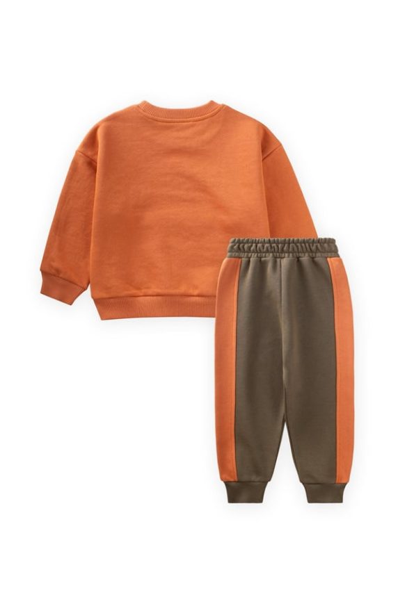 Orange Sweatshirt Set for Ages 1-6