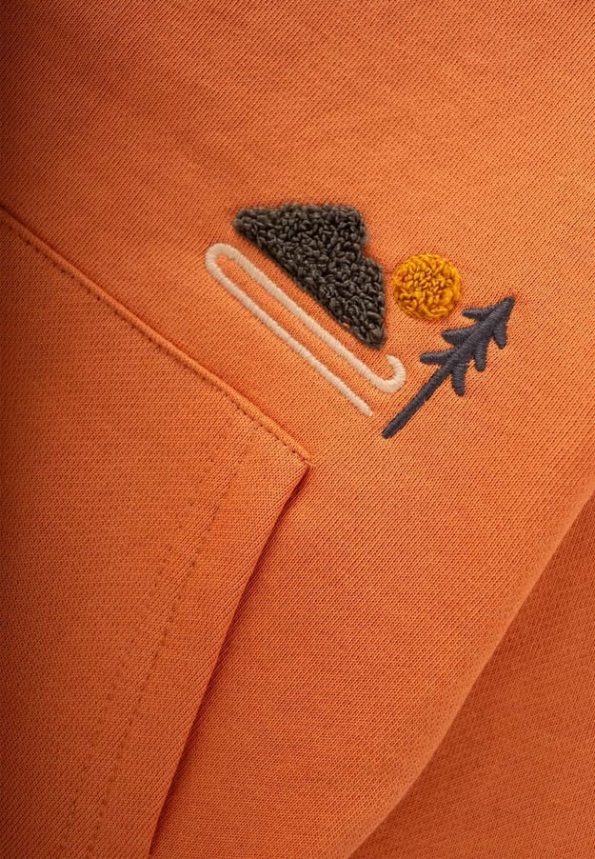 Orange Sweatshirt Set for Ages 1-6