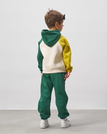 Boys' Cotton Color Block Cool Times Hooded Sweatshirt Set