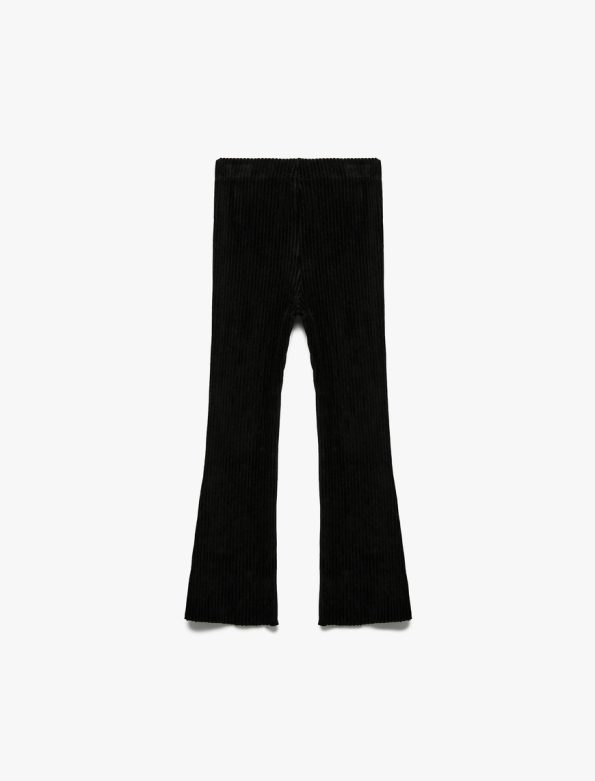 Girls' Velvet Spanish Flared Tights